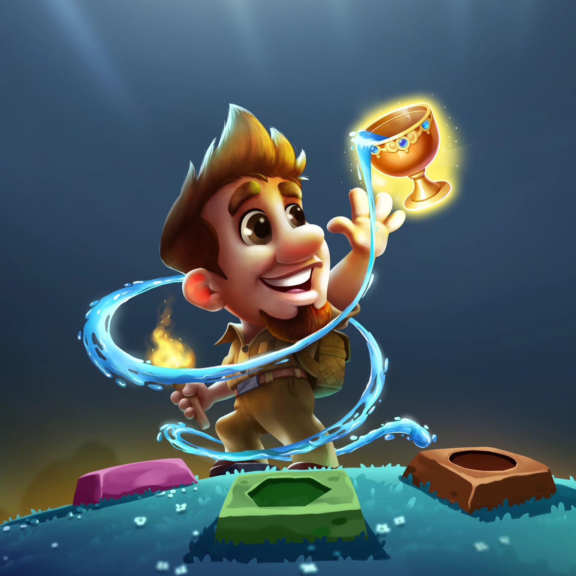 Image Showing Banner Of Helping Mickey Collect Ancient Goblets By Calling Bingos In New Mythic Match Room